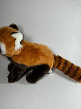 Wildlife Tree Plush Red Panda Brown White 11" Stuffed Animal Toy Striped Tail